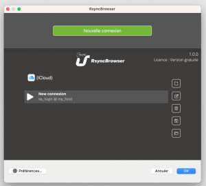RsyncBrowser - náhled