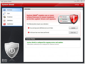 System Shield Antivirus& AntiSpyware  - náhled