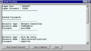 Win9x PassView - náhled