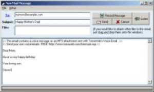 Voice E-mail - náhled