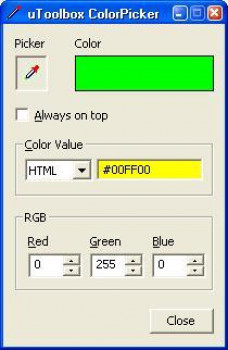 uToolbox Color Picker Tool - náhled