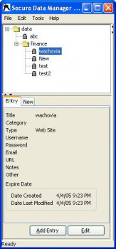 Secure Data Manager - náhled