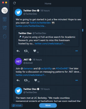 TwitterTron - náhled