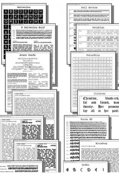FontBook - náhled