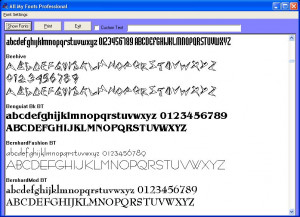 All My Fonts Professional - náhled