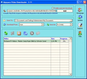 Myspace Video Downloader - náhled