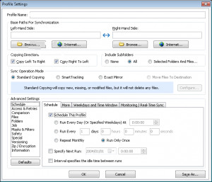 Super Flexible File Synchronizer - náhled
