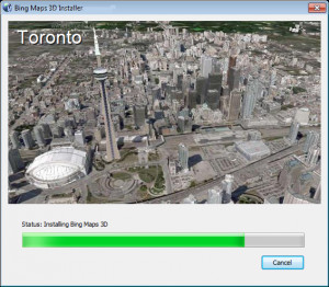 Bing Maps 3D - náhled