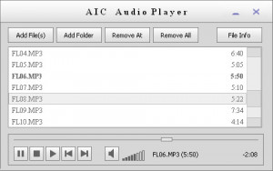 AICAudioPlayer - náhled