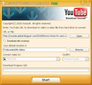 Aviosoft YouTube Downloader - náhled