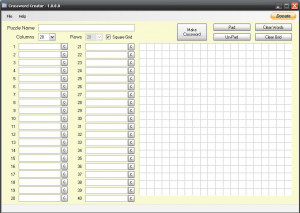 Canopus Crossword Creator - náhled