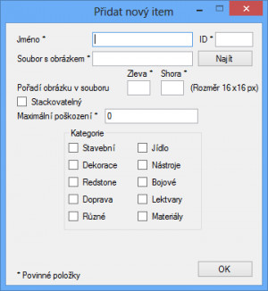 Minecraft SaveEdit - náhled