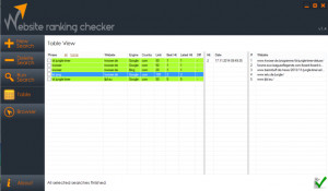 Website Ranking Checker - náhled