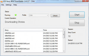 FTP News Wire Downloader - náhled