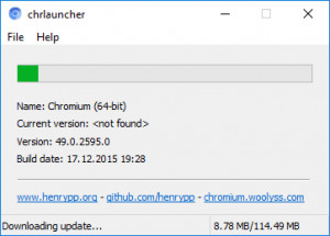 chrlauncher - náhled