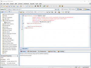 Exchanger XML Editor - náhled