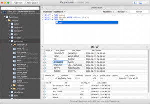 SQLPro Studio - náhled