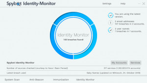 Spybot Identity Monitor - náhled