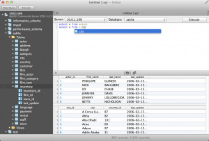 SQLPro for MySQL - náhled
