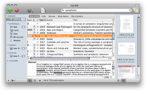 BibDesk - náhled