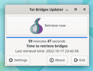 Tor Bridges Updater - náhled