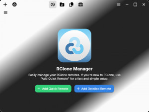 RClone Manager - náhled