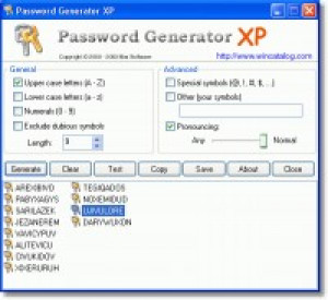 Mar Software Password Generator - náhled