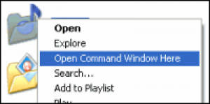 Open Command Window Here (WinXP PowerToy) - náhled