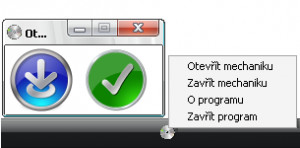 Otevření/zavření mechaniky - náhled