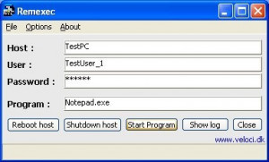 Remote Execute - náhled
