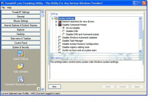 TweakXP.com Tweaking Utility - náhled