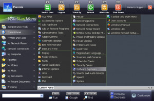 Vista Start Menu - náhled