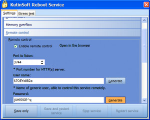 Reboot Service - náhled