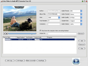 Extra Video to Audio MP3 Converter Free - náhled