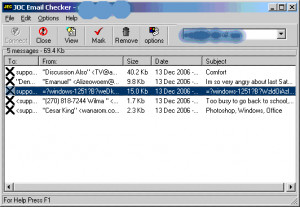 JOC Email Checker - náhled