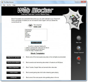 The Web Blocker - náhled