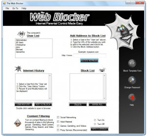 The Web Blocker - náhled