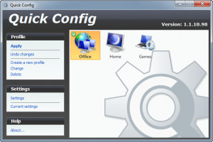 Quick Config - náhled