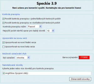 Speckie - náhled