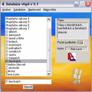 Databáze vtipů - náhled