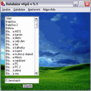 Databáze vtipů - náhled