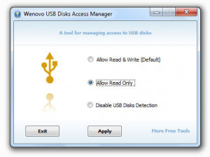 USB Disks Access Manager - náhled