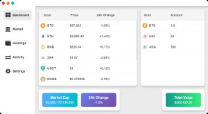 Cryptofolio - náhled