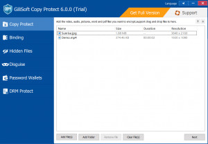 Gilisoft Copy Protect - náhled