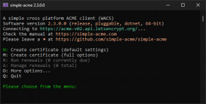 simple-acme - náhled