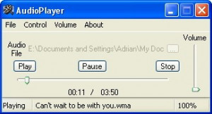 AudioPlayer - náhled