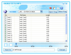 Okoker CD to Mp3 - náhled