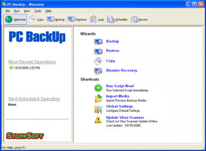PC BackUp - náhled