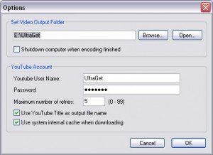 UltraGet Video Downloader - náhled