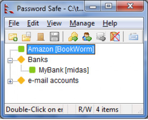 Password Safe - náhled